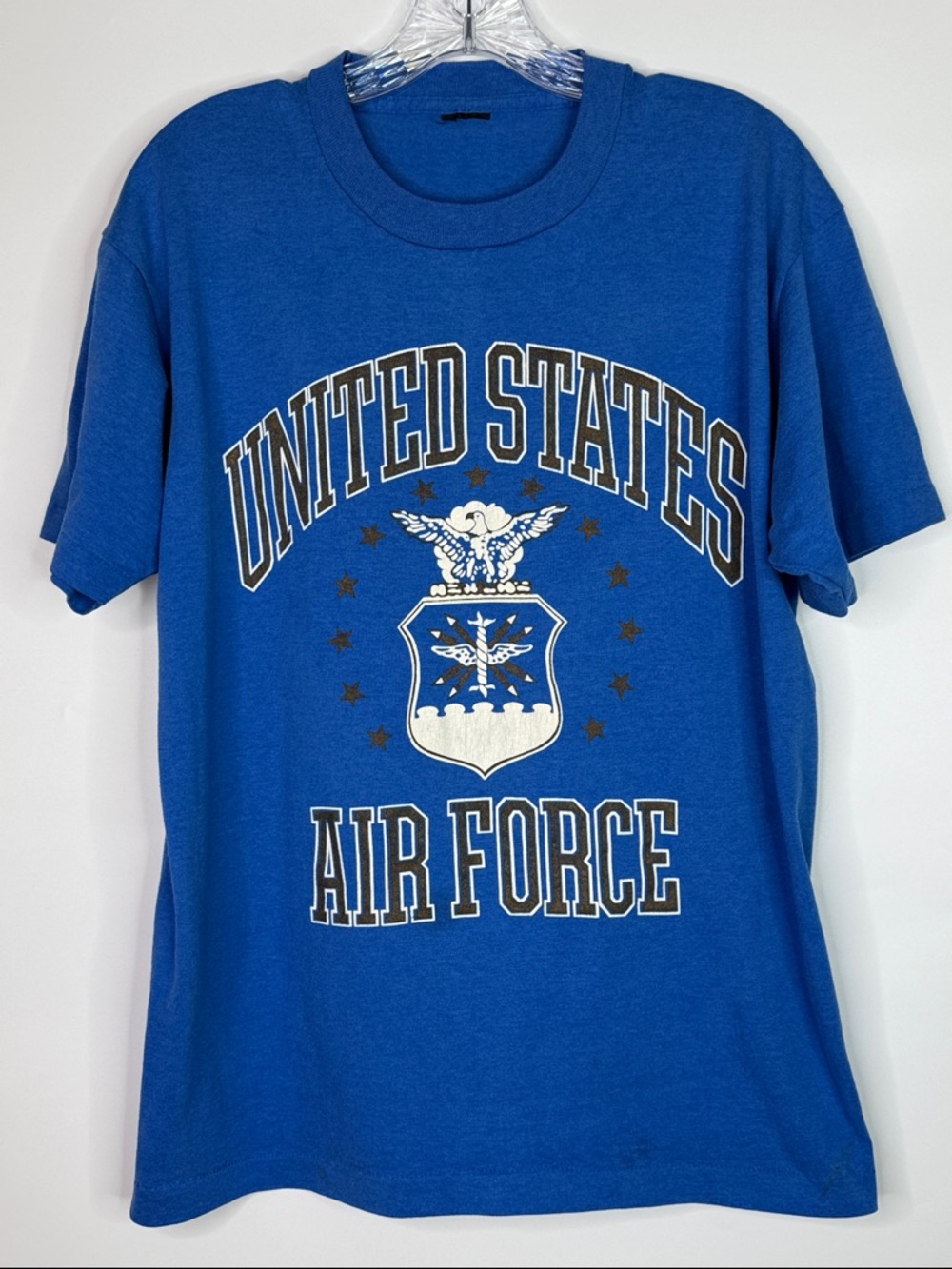 Vintage US Air Force Blue Single Stitch Tshirt Size Medium
